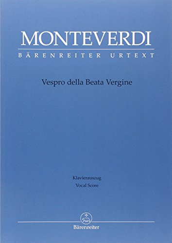 Vespro della Beata Vergine: Klavierauszug von Bärenreiter