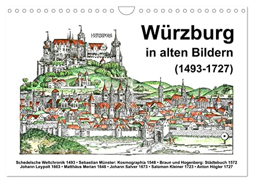 Würzburg in alten Bildern (Wandkalender 2024 DIN A4 quer), CALVENDO Monatskalender