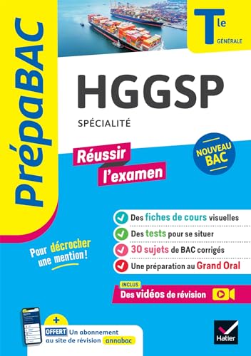 Prépabac Réussir l'examen - HGGSP Tle générale (spécialité) - Bac 2025: fiches de révision, sujets de bac corrigés & vidéos