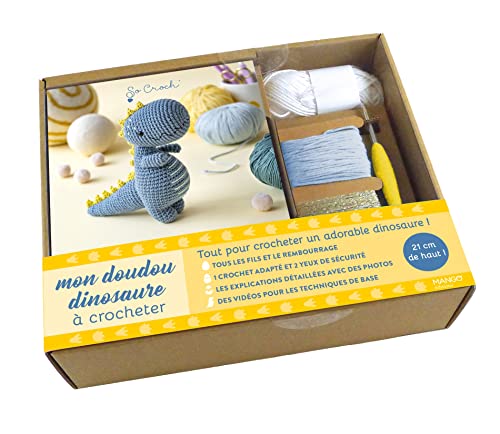 Mon doudou dino à crocheter: Tout pour crocheter un adorable dinosaure !