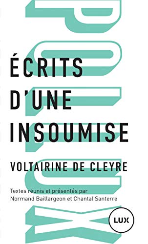 ECRITS D'UNE INSOUMISE von LUX CANADA
