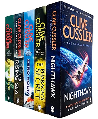 The Numa Files 6 Books Collection Set By Clive Cussler (Book 11-16) (Zero Hour, Ghost Ship, The Pharaoh's Secret, Nighthawk, The Rising Sea, Sea of Greed)