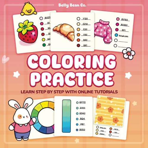 Coloring Practice Book for Adults: Master Blending, Shading & Patterns with Fun Coloring Exercise: A Creative Workbook to Improve Your Coloring Skills ... (Coloring Practice & Tutorial, Band 1) von Independently published