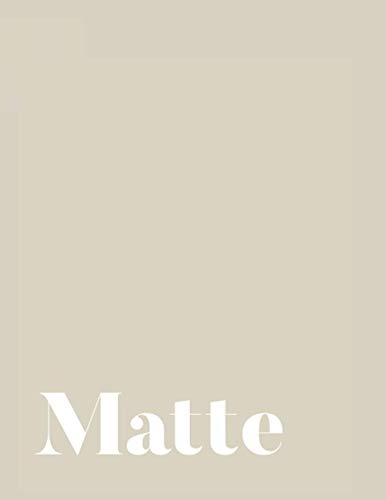 Matte: A Decorative Book │ Perfect for Stacking on Coffee Tables & Bookshelves │ Customized Interior Design & Home Decor (Dot Grid Interior - Beige)