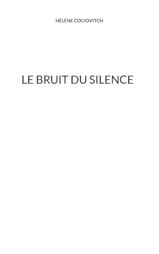 Le bruit du silence von BoD – Books on Demand – Frankreich