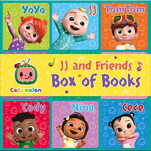 CoComelon: JJ & Friends Box of Books: Learn about JJ and friends with this box of 9 early-learning illustrated board books for children aged 1, 2 3 and 4 years CoComelon: JJ & Friends Box of Books: Learn about JJ and friends with this box of 9 early-learning illustrated board books for children aged 1, 2 3 and 4 years