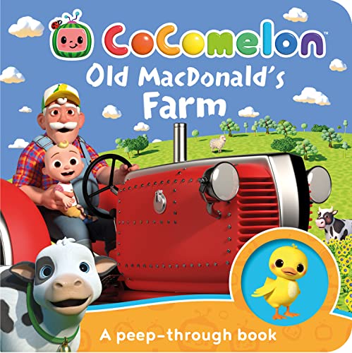 Cocomelon: Old MacDonald’s Farm: A peep-through book: Learn fun animal sounds with JJ and Grandpa in this interactive illustrated board book for kids aged 1, 2, 3 and 4 years von Farshore