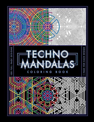 Techno Mandalas Coloring Book von CREATESPACE