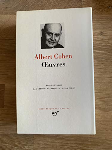 Albert Cohen : Oeuvres von GALLIMARD