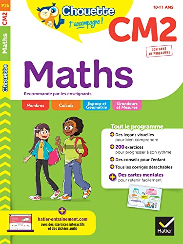Chouette - Maths CM2: cahier d'entraînement recommandé par les enseignants