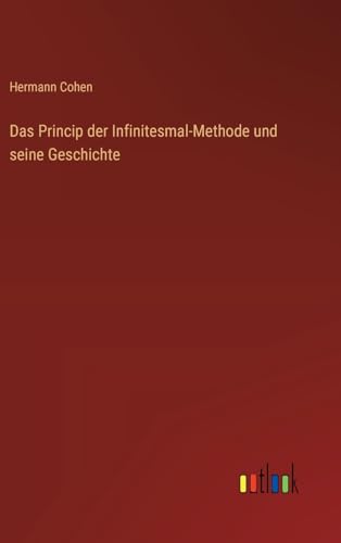 Das Princip der Infinitesmal-Methode und seine Geschichte von Outlook Verlag