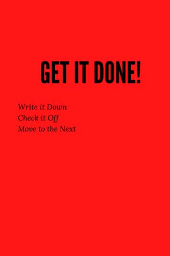 Get it Done!: A Book of To-Do List von Independently published