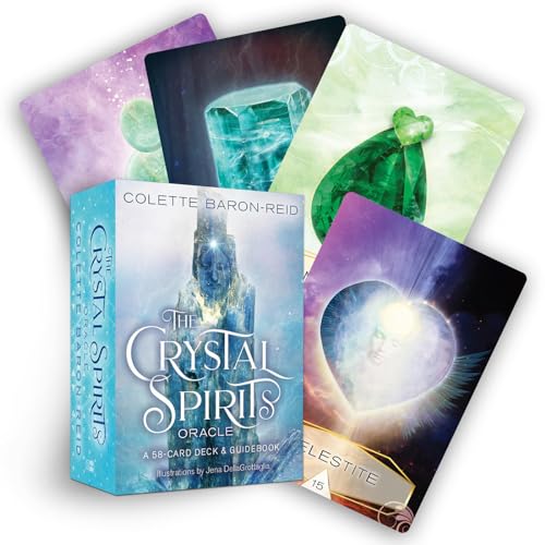 The Crystal Spirits Oracle: A 58-card Deck and Guidebook: A 58-Card Oracle Deck and Guidebook for Crystal Healing Messages, Divination, Clarity and Spiritual Guidance The Crystal Spirits Oracle: A 58-card Deck and Guidebook: A 58-Card Oracle Deck and Guidebook for Crystal Healing Messages, Divination, Clarity and Spiritual Guidance