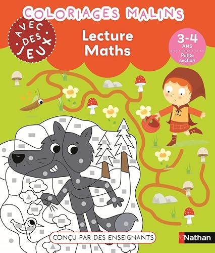 Coloriages malins avec des jeux - Lecture Maths 3-4 ans PS: 3-4 ans - Petite section von NATHAN