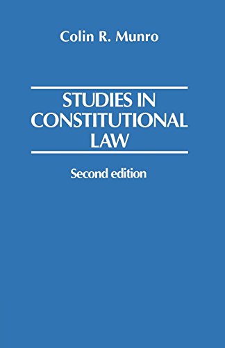 Studies In Constitutional Law Studies In Constitutional Law von Oxford University Press, U.S.A.
