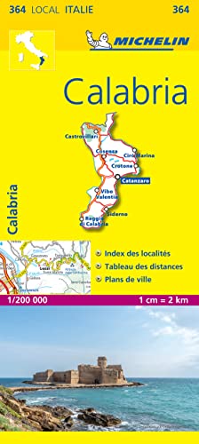 Michelin Karte Calabria, französische Ausgabe (Michelin kaart - lokaal Italie (364), Band 364)