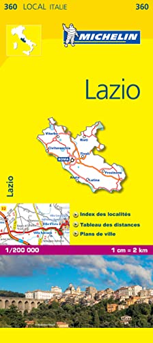 Lazio: 1:200000 (Michelin kaart - lokaal Italie (360), Band 360) von MICHELIN