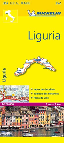 Liguria: 1:200000 (Michelin kaart - lokaal Italie (352), Band 352)