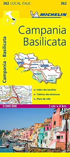 Michelin Karte Campania, französische Ausgabe (Michelin kaart - lokaal Italie (362))