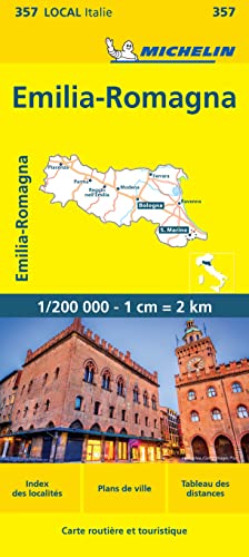 Michelin Karte Emilia Romagna, französische Ausgabe (Michelin kaart - lokaal Italie)