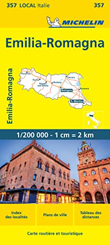 Michelin Karte Emilia Romagna, französische Ausgabe (Michelin kaart - lokaal Italie, Band 357) von MICHELIN