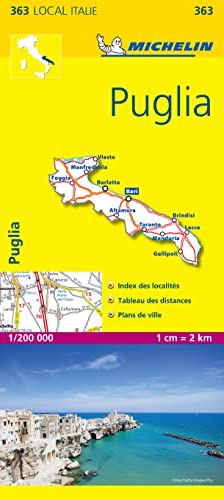 Michelin Local Italie 363 PUGLIA 1/200 000 (Michelin kaart - lokaal Italie (363), Band 363) von MICHELIN