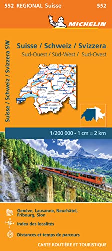 Switzerland South-West (552): Wegenkaart Schaal 1 : 200.000 (Regionale kaarten Michelin, Band 552) Switzerland South-West (552): Wegenkaart Schaal 1 : 200.000 (Regionale kaarten Michelin, Band 552)