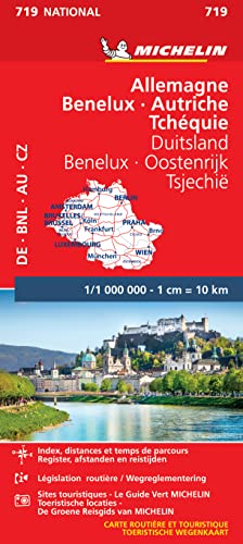 ALLEMAGNE AUTRICHE BENELUX DUITSLAND OOSTENRIJK 11: Wegenkaart Schaal 1: 1.000.000 (Nationale kaarten Michelin) von MICHELIN
