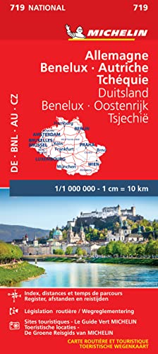 Germany / Benelux / Austria/Czech (719): Wegenkaart Schaal 1: 1.000.000 (National, Band 719)