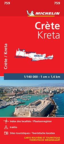Crete (759): Wegenkaart Schaal 1 : 140.000 (National, Band 759)