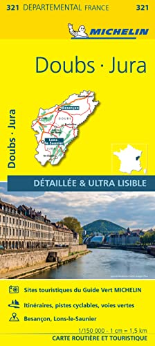 Doubs, Jura - Michelin Local Map 321: Map