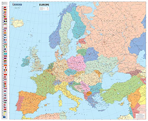 Europe Political - Michelin rolled & tubed wall map Encapsulated: Wall Map (Mapas en tubo y plastificados Michelin, Band 2430)