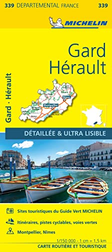 Gard, Herault - Michelin Local Map 339: Map