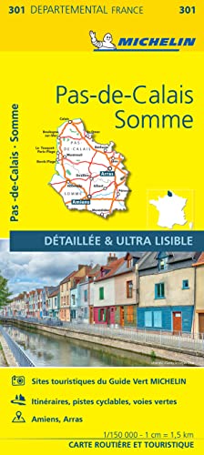 Pas-de-Calais, Somme - Michelin Local Map 301 von MICHELIN