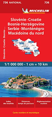 Sloven/Croatia/Bosnia-Herz/Serbia/Mon. (736) (National, Band 736) von MICHELIN