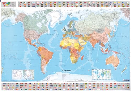 The World - Michelin rolled & tubed wall map Encapsulated (French Text): Wall Map (Michelin Wall Maps) von MICHELIN