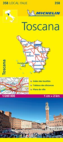 Toscana: 1:200000 (Michelin kaart - lokaal Italie (358), Band 358)