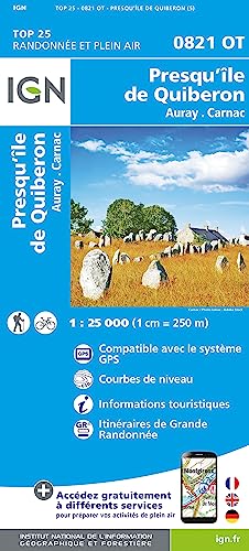 0821OT Presqu'ile de Quiberon (TOP 25) von IGN Frankreich