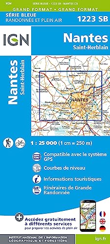 1223SB Nantes St.Herblai (Série Bleue, Band 1223) von IGN-Frankreich