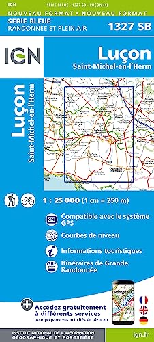 1327SB Luçon. (Série Bleue, Band 1327) von IGN Institut Geographique National