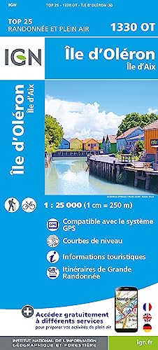 Île d'Oléron - Île d'Aix 1:25 000: 1:25000 (TOP 25)