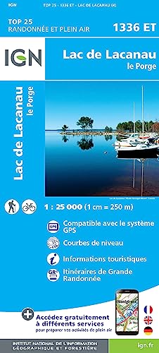 1336ET Lac de Lacanau - Le Porge (TOP 25) von IGN Frankreich