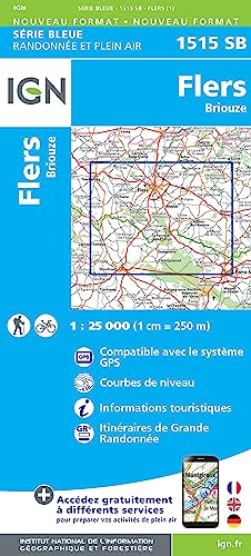 1515SB Flers Briouze (Série Bleue, Band 1515) von IGN Institut Geographique National