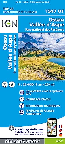 1547OT Ossau D'Aspe Parc National des Pyrenees (TOP 25) von IGN-Frankreich
