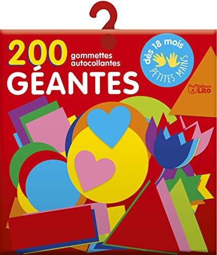 200 gommettes géantes pour les tout-petits avec support - De 3 à 5 ans