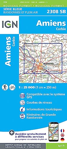 2308SB Amiens.Corbie (Série Bleue, Band 2308) von IGN Frankreich