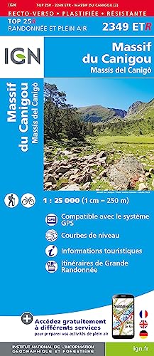 Massif du Canigou (2349ETR) (TOP 25R) von Institut Geographique National