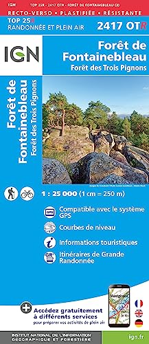 Forêt de Fontainebleau / Forêt des Trois Pignons (2417OTR) (TOP 25R)