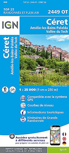 Céret - Amélie-les-Bains-Palada 1:25 000: 1:25000 (TOP 25)