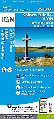 2538OT Sainte-Eulalie-d'Olt Haute Vallée du Lot Monts d'Aubrac (TOP 25)